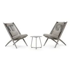 ROSEN - Set Balcón de Terraza Lumbarda 3 Piezas Taupe