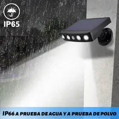 AIZO - Foco Led Camara De Seguridad Solar con sensor de movimiento