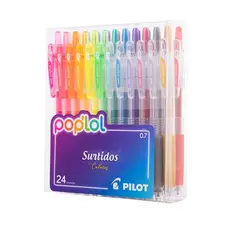 PILOT - Set 24 Lapiz gel POPLOL 0,7 Jelly Jelly