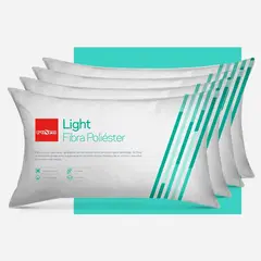 ROSEN - Set 4 Almohadas Fibra Light King 50x90 cm