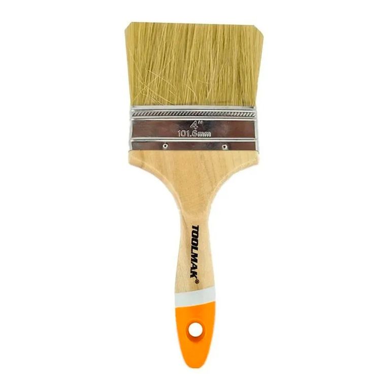 Brocha Para Pintar 4 Pulgadas (101mm) Mango Madera Toolmak