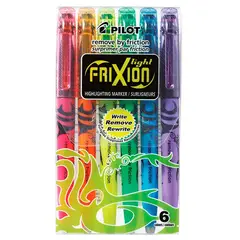 PILOT - Set 6 destacadores Frixion Light Borrable