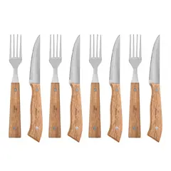 GRILLTECH - Blíster 4 Tenedores + Cuchillos para Carne