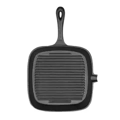 GRILLTECH - Sartén Cuadrado de Fierro Fundido