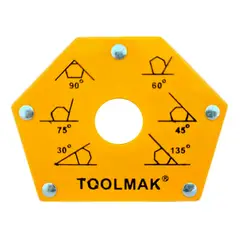 GENERICO - Escuadra Magnetica 50 Lbs Para Soldar Multi-angulo Toolmak