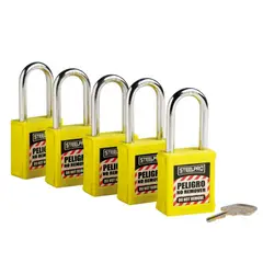 STEELPRO - Kit De 5 Candados Mk X10 Amarillo