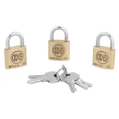 ODIS - Pack 3 Candados B30 30mm - Llaves Iguales