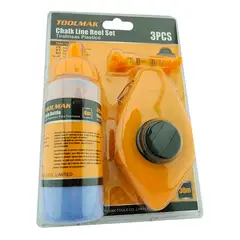 GENERICO - Kit Set Juego De Tizalineas 4 Oz Nivel Tiralineas 3 Pcs Tmk