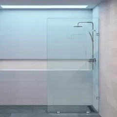 DELL ORTO - Shower Door vidrio templado 80x190 cm herraje inox - Civita