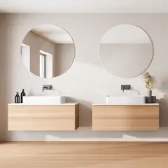 DELL ORTO - Espejo redondo 80 cm con bastidor