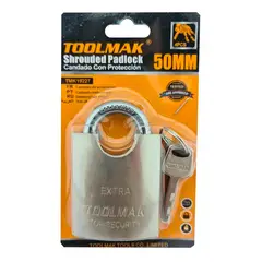 GENERICO - Candado De Seguridad Con Proteccion Acero 50mm Toolmak