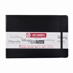 ART CREATION - Libreta Negra 21x14,8cm 80gr 80hjas.Con Puntos