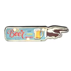 MSA MUEBLES SANTA ANA - LETRERO VINTAGE LED BEER (41 x 5 x 9.5 cms.)
