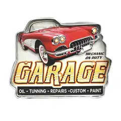 GENERICO - LETRERO VINTAGE LED GARAGE (38 x 5 x 29.5 cms.)