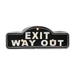 MSA MUEBLES SANTA ANA - LETRERO VINTAGE LED EXIT WAY OUT