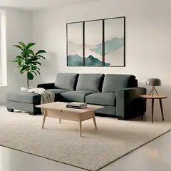 ROSEN - Sofá Seccional Randall Izquierdo Grafito