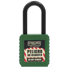 STEELPRO - Candado Dieléctrico Verde