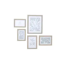 VGO - Set 5 Marcos Madera (2 10X15 - 2 13X18 - 1 20X25) Pfm3005 Unc