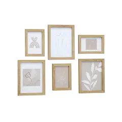 VGO - Set 6 Marcos Madera (3 10X15 - 3 15X20) Pfm3008 Unc