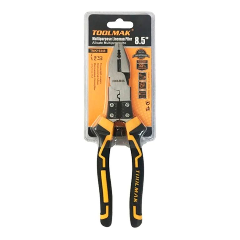 Alicate Universal Multuso Pelacable 8.5 Pulgadas Toolmak