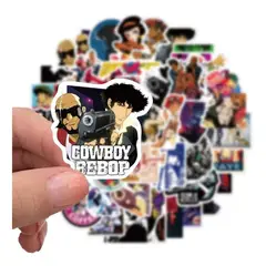 GARSIL - 50 Stickers De Cowboy Bebop - Etiquetas Autoadhesivas