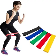 LIKE SHOP - Pack 5 Bandas Elásticas. Resistencia. Pilates, Fitness, Yoga