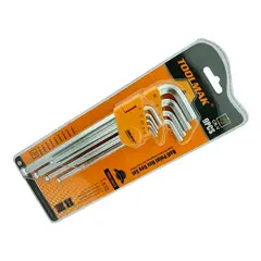 GENERICO - Juego/kit/set De Llaves Allen Hexagonal 9 Piezas Toolmak