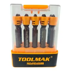 GENERICO - Set Juego Puntas Philips Doble S2 Ph2 10pcs Magnetico Tmk