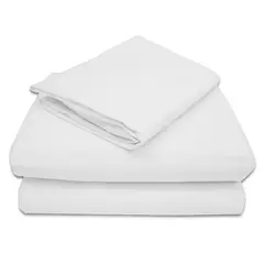 COBABY - SABANAS BLANCAS CUNAS 100% ALGODON 200 HILOS
