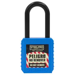 STEELPRO - Candado Dieléctrico Azul