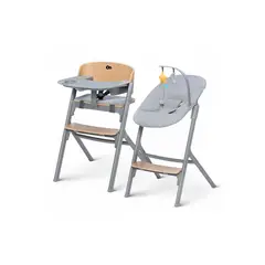 KINDERKRAFT - Silla de Comer Evolutiva LIVY Wood + Nido CALMEE