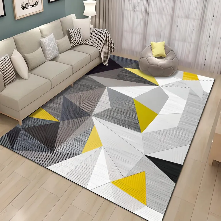 Alfombra Liviana 3d Moderna Para Sala De Estar 140 X 200 Cm