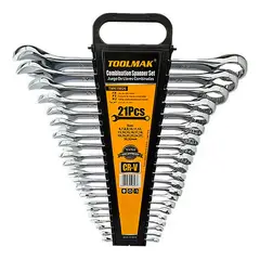 GENERICO - Kit Set Juego De Llaves Punta - Corona 21 Piezas Toolmak