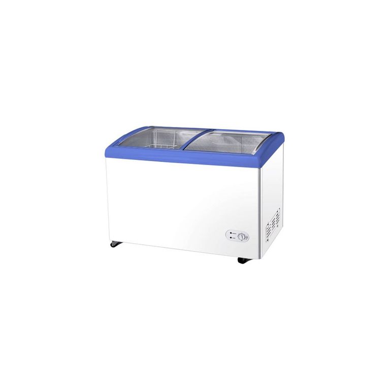 Congelador 250 lt Vidrio Curvo 4 canastos