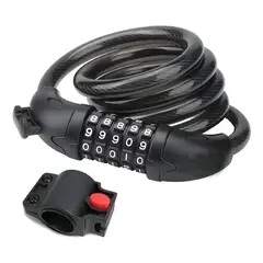 GENERICO - Candado Bicicleta Manguera Candado De Seguridad Con Clave