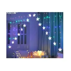 GENERICO - Luces Led Cascada Cortina Estrellas En V 7311 Colores Jp Ideas