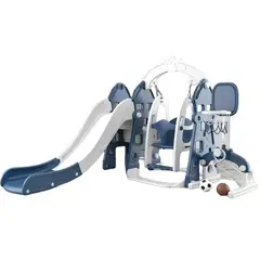 LUBABYCAS - Resbalin Columpio 5 En 1 Con Accesorios Azul