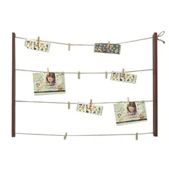 VGO - Listones Madera Con Sogas Y Pinzas Wdc-61415 Unc