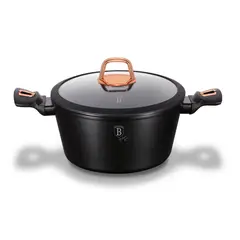 BERLINGER HAUS - OLLA CACEROLA 6,1 LITROS LINEA GOURMET PREMIUM COLOR NEGRO