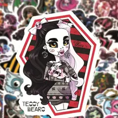 GARSIL - 50 Stickers Monster High - Etiquetas Autoadhesivas