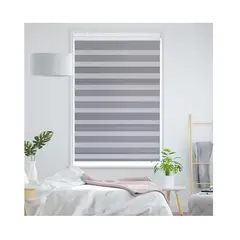 GENERICO - Cortina Roller Duo 140 X 200 Gris 326