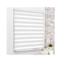 GENERICO - Cortinas Roller Dúo 105 X 200 Blanco 313
