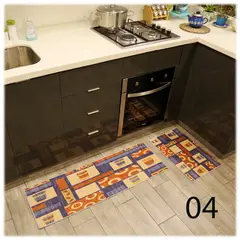 GENERICO - 2 Alfombra cocina baño antideslizante de 40 cm x 60 cm / 40 cm x 120 cm