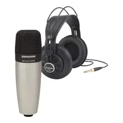 SAMSON - Pack micrófono y audífonos para C01/SR850