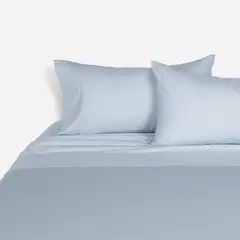 ROSEN - Sábana 400 Hilos Algodón Suvin Sergio Arias King Aqua