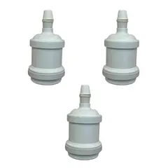 HB LEDS - Pack 3 Soquetes E-27 Retro Blanco Vintage