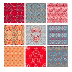 MONNO - Catrina autoadhesivo decorativo 3 pack de 9 unidades