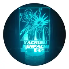 3DILUTION - Lámpara Ilusion 3d Yachiru y Kenpachi Bleach Base Agrietada