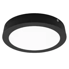 DEMASLED - Foco LED redondo Borde Negro Sobrepuesto 17cm 12W Luz Fría 220V