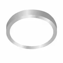 DEMASLED - Foco LED redondo Borde Niquelado Sobrepuesto 17cm 12W Luz Fría 220V